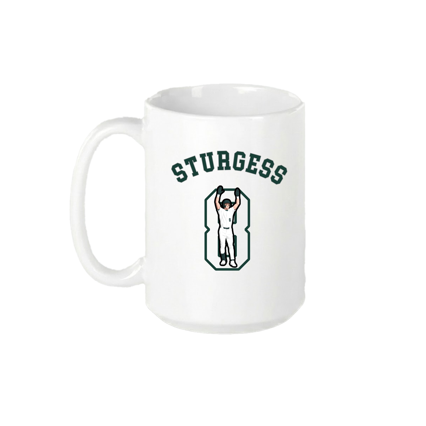 15oz Coffee Mug — Shirsey Arch in White