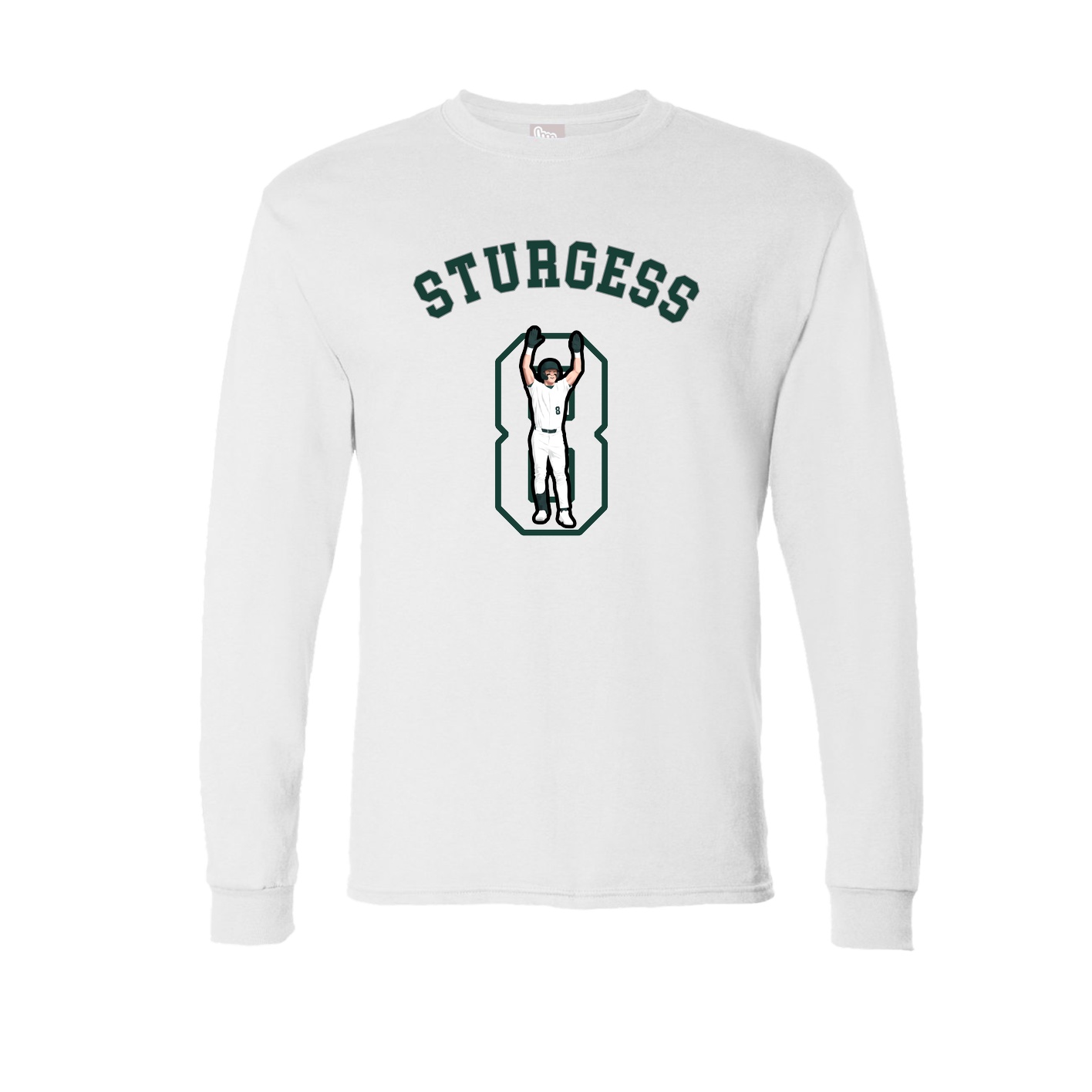 Long Sleeve Tee — Shirsey Arch in White