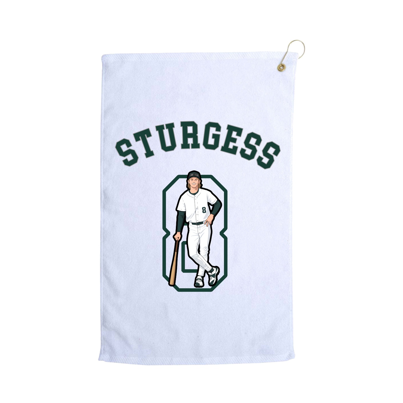 Golf Towel — Shirsey Arch in White