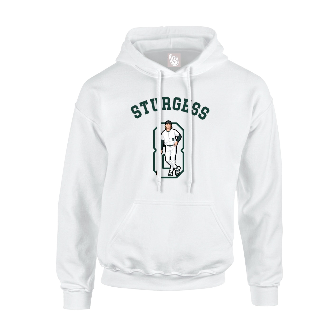 Youth Hoodie — Shirsey Arch in White