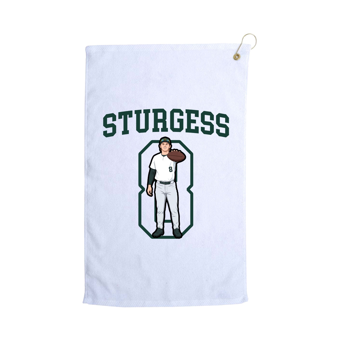 Golf Towel — Shirsey in White
