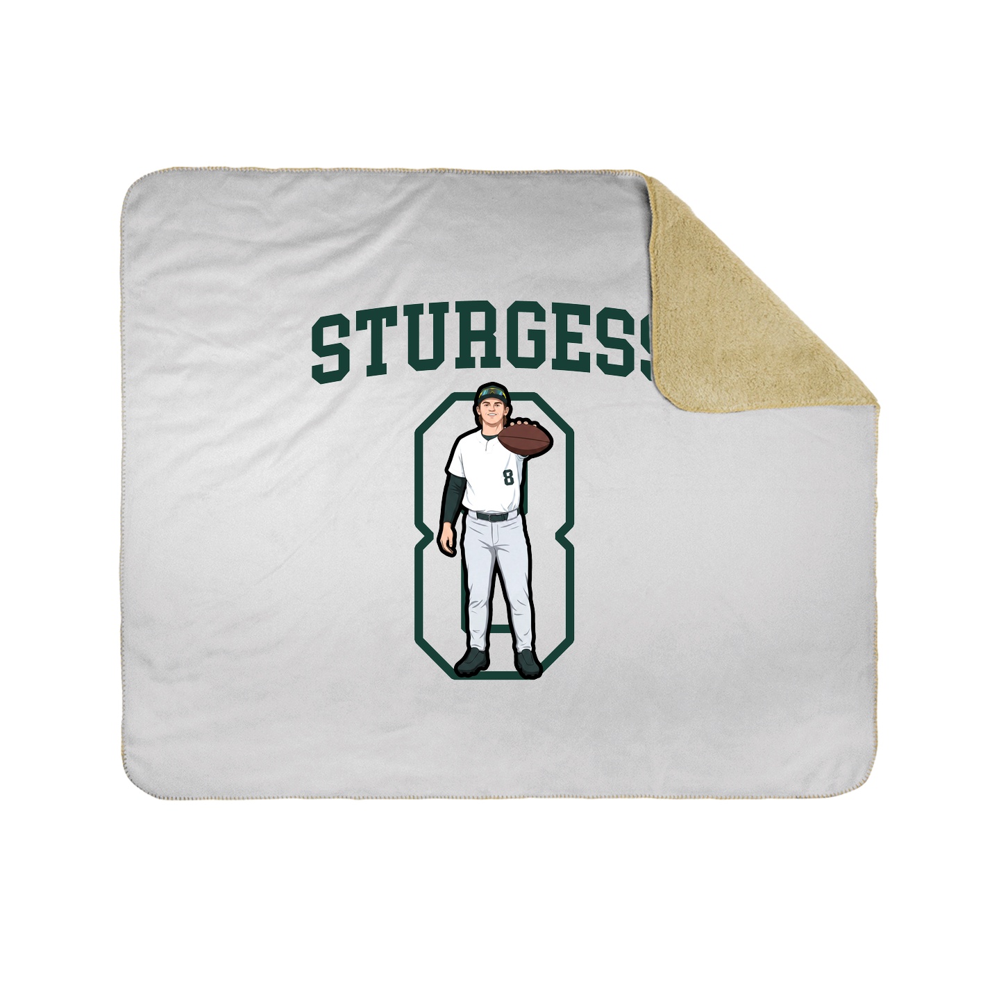 Throw Blanket — Shirsey in White