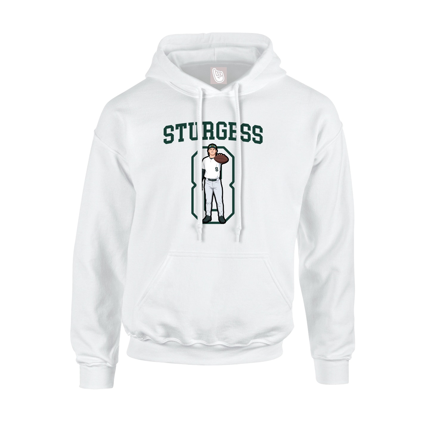 Hoodie — Shirsey in White