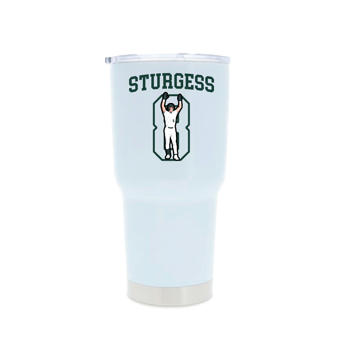 30oz Stainless Steel Tumbler — Shirsey in White