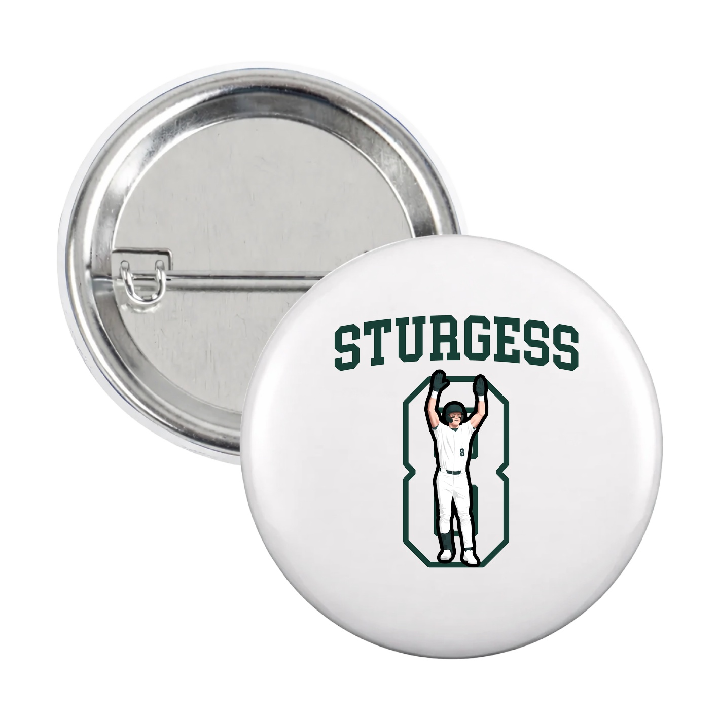 Game Day Button — Shirsey in White