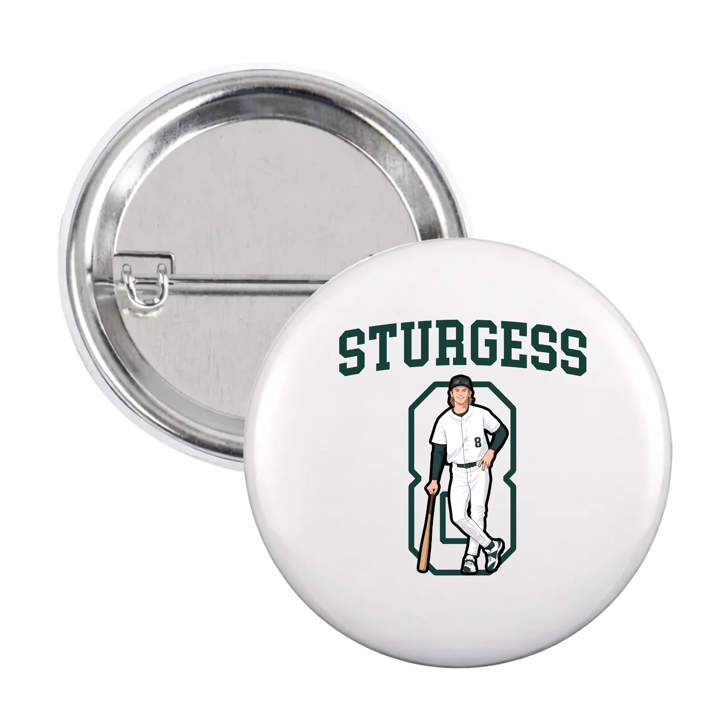 Game Day Button — Shirsey in White