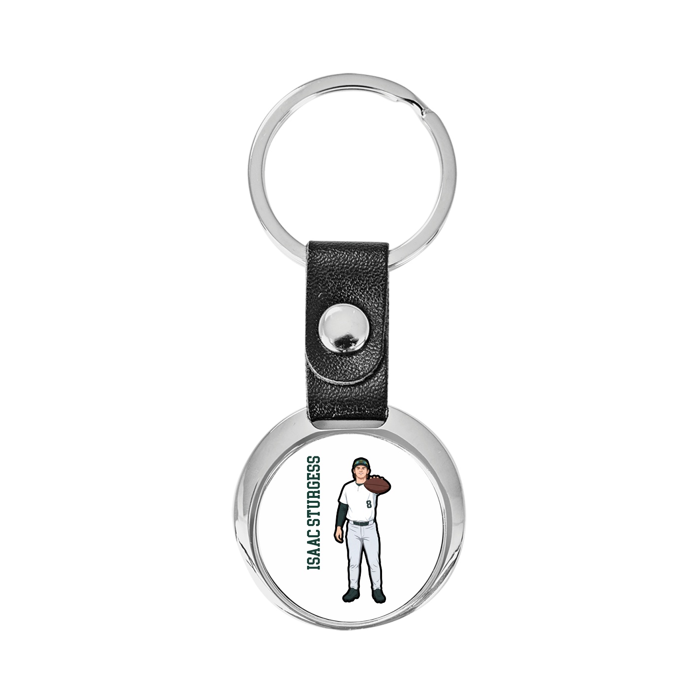 Key Chain — Name Vertical in Classic