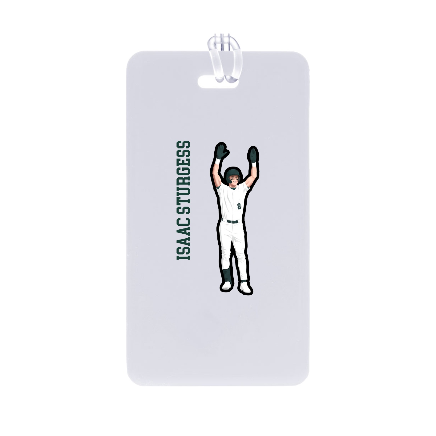 Bag Tag — Name Vertical in Classic