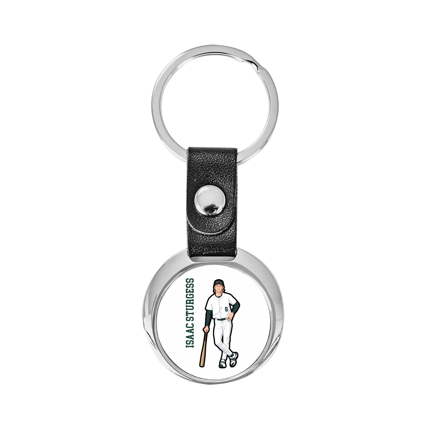 Key Chain — Name Vertical in Classic