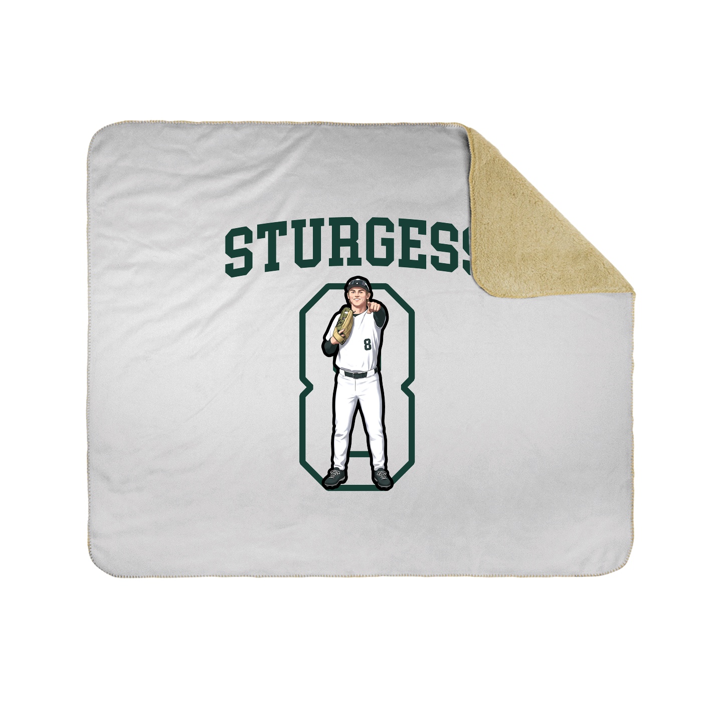 Throw Blanket — Shirsey in White