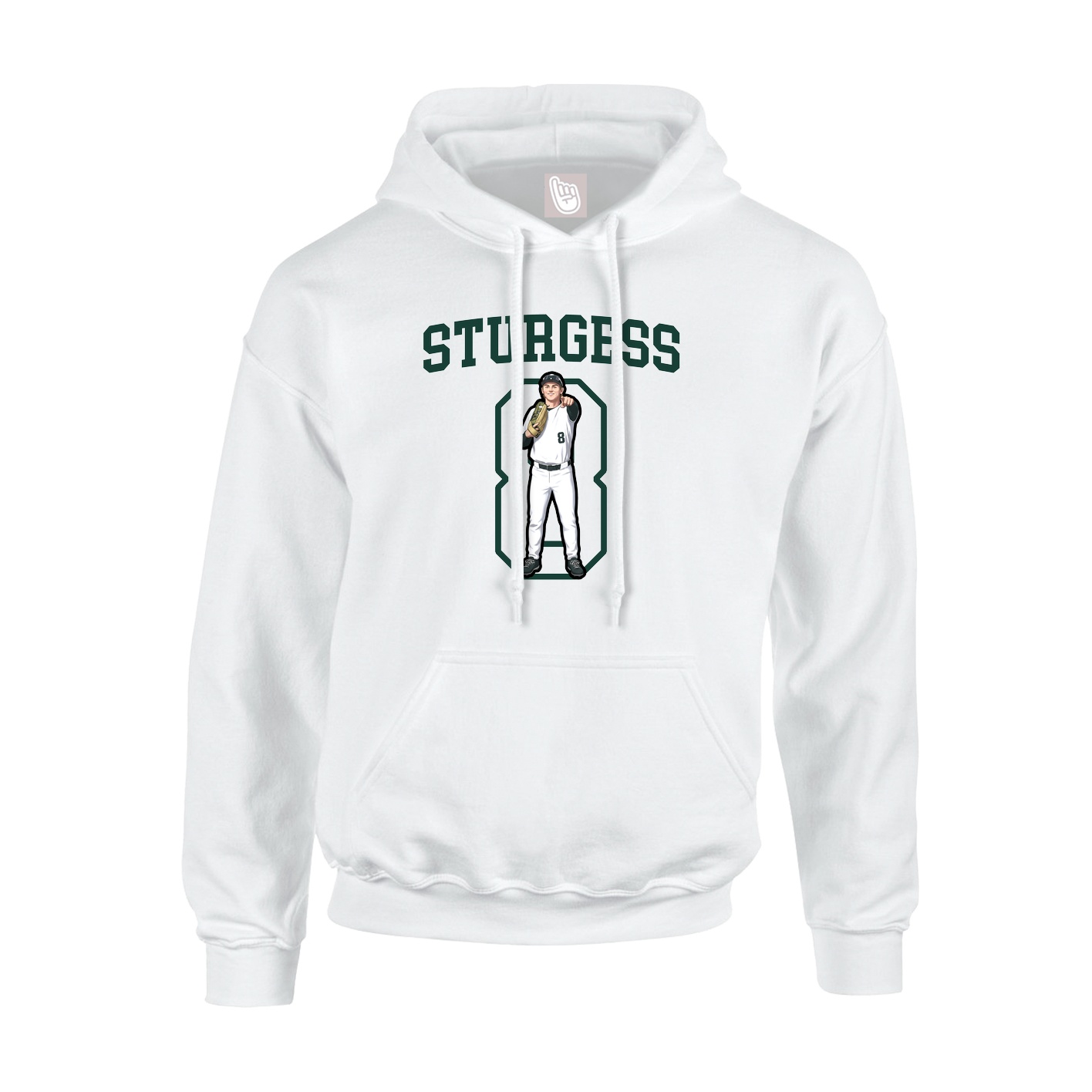 Hoodie — Shirsey in White