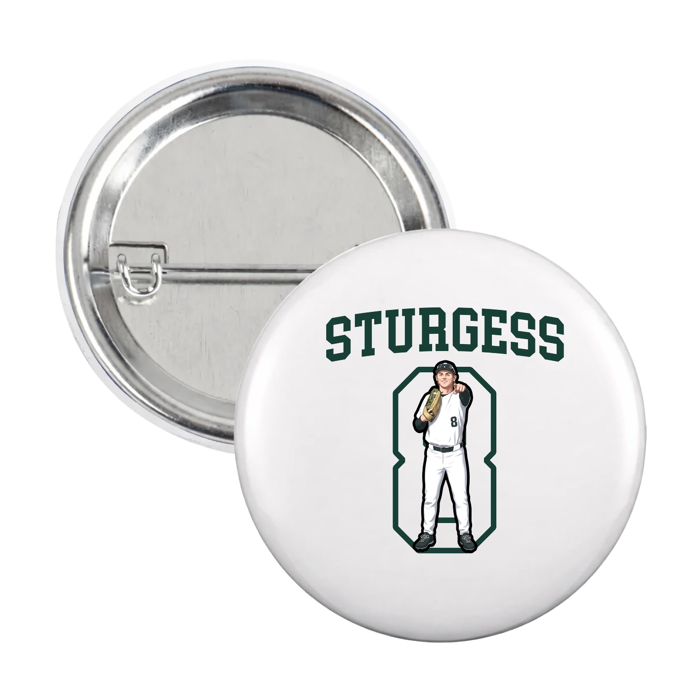 Game Day Button — Shirsey in White
