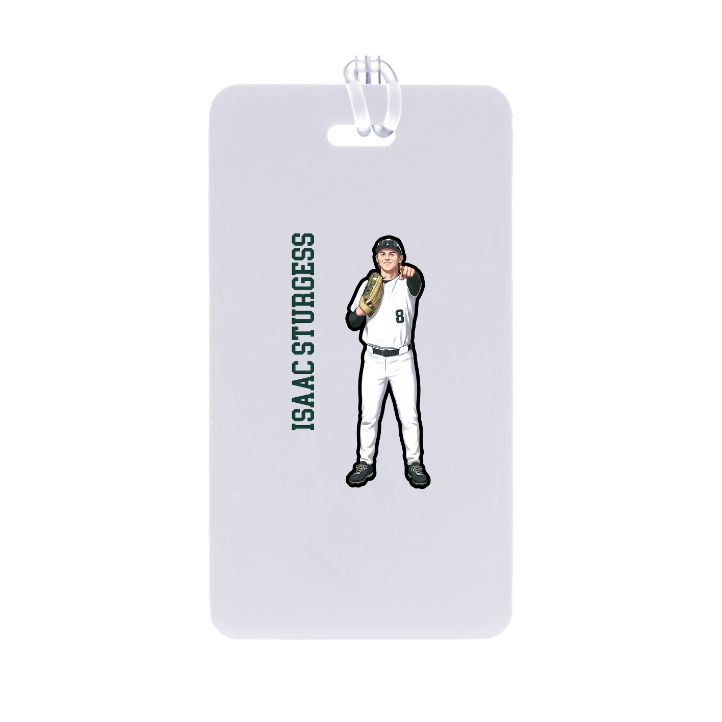 Bag Tag — Name Vertical in Classic