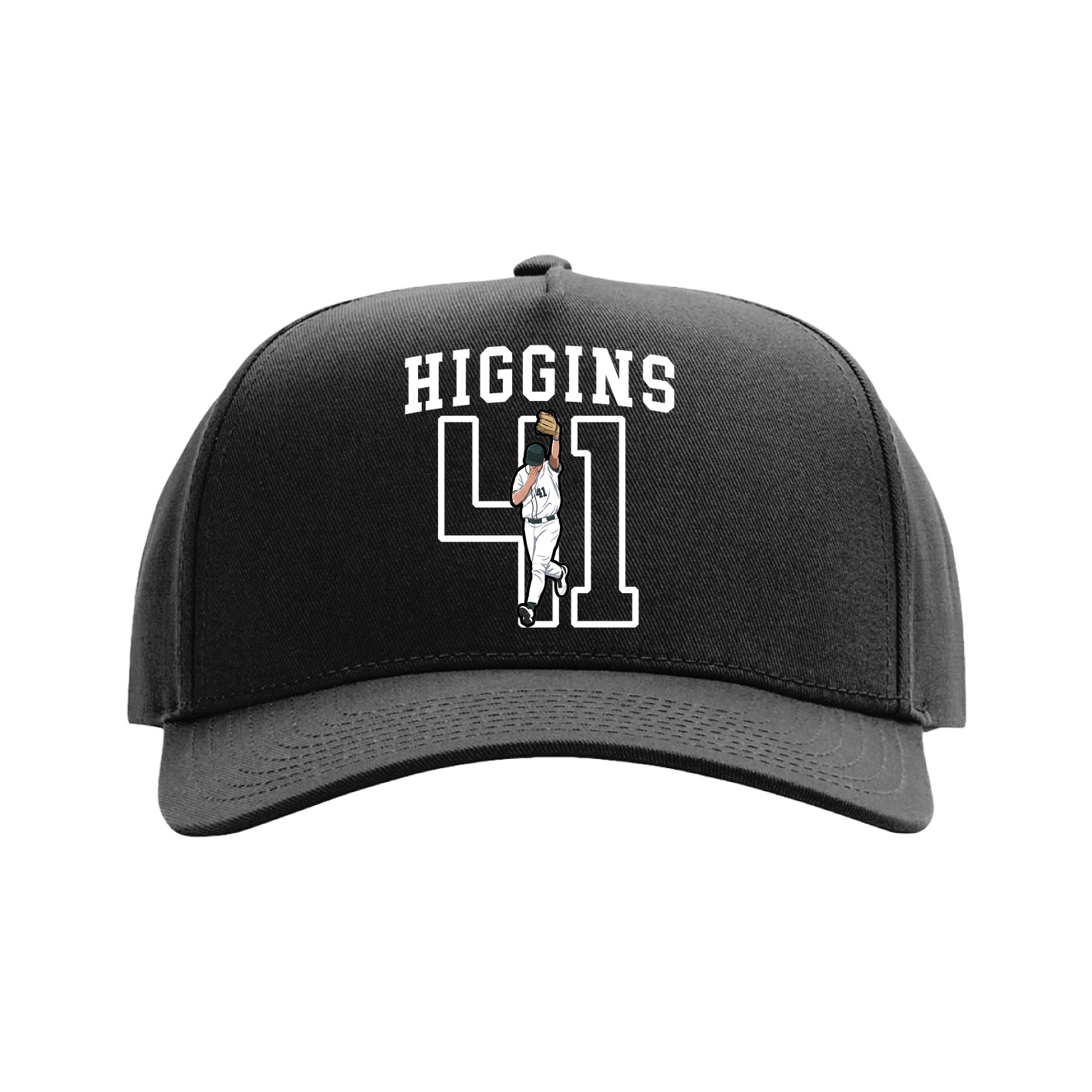 Full Fabric Five-Panel Champ Cap — Shirsey in Black