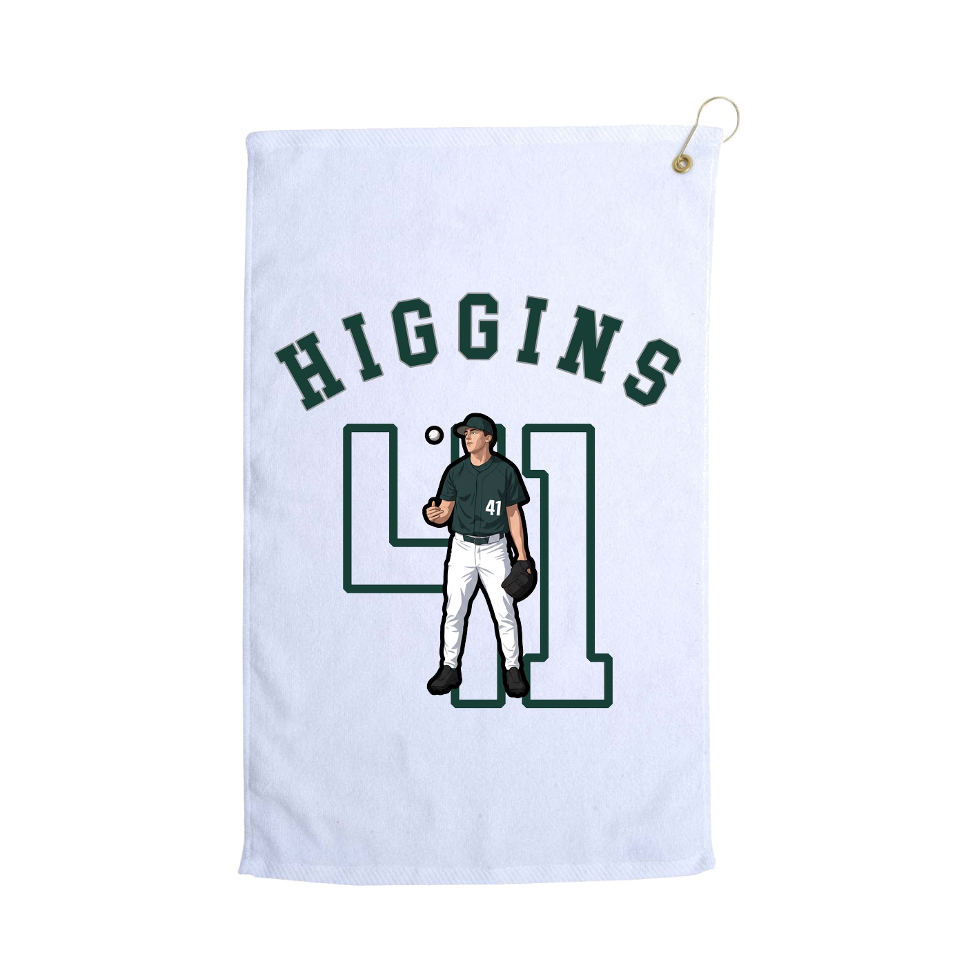 Golf Towel — Shirsey Arch in White