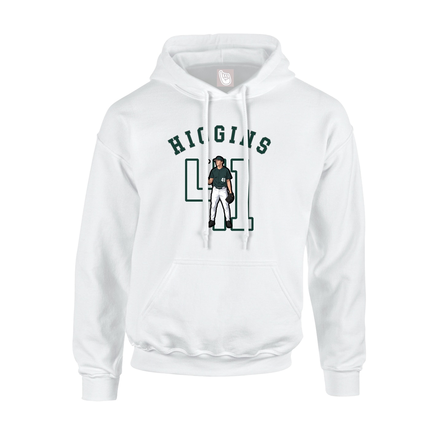 Youth Hoodie — Shirsey Arch in White