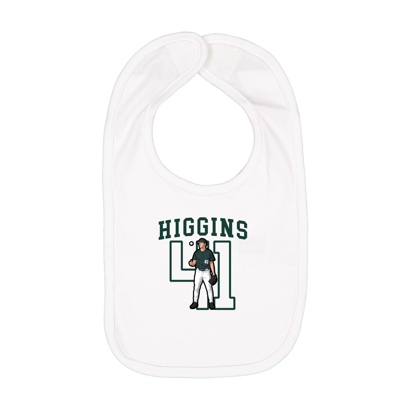Infant Bib — Shirsey in White