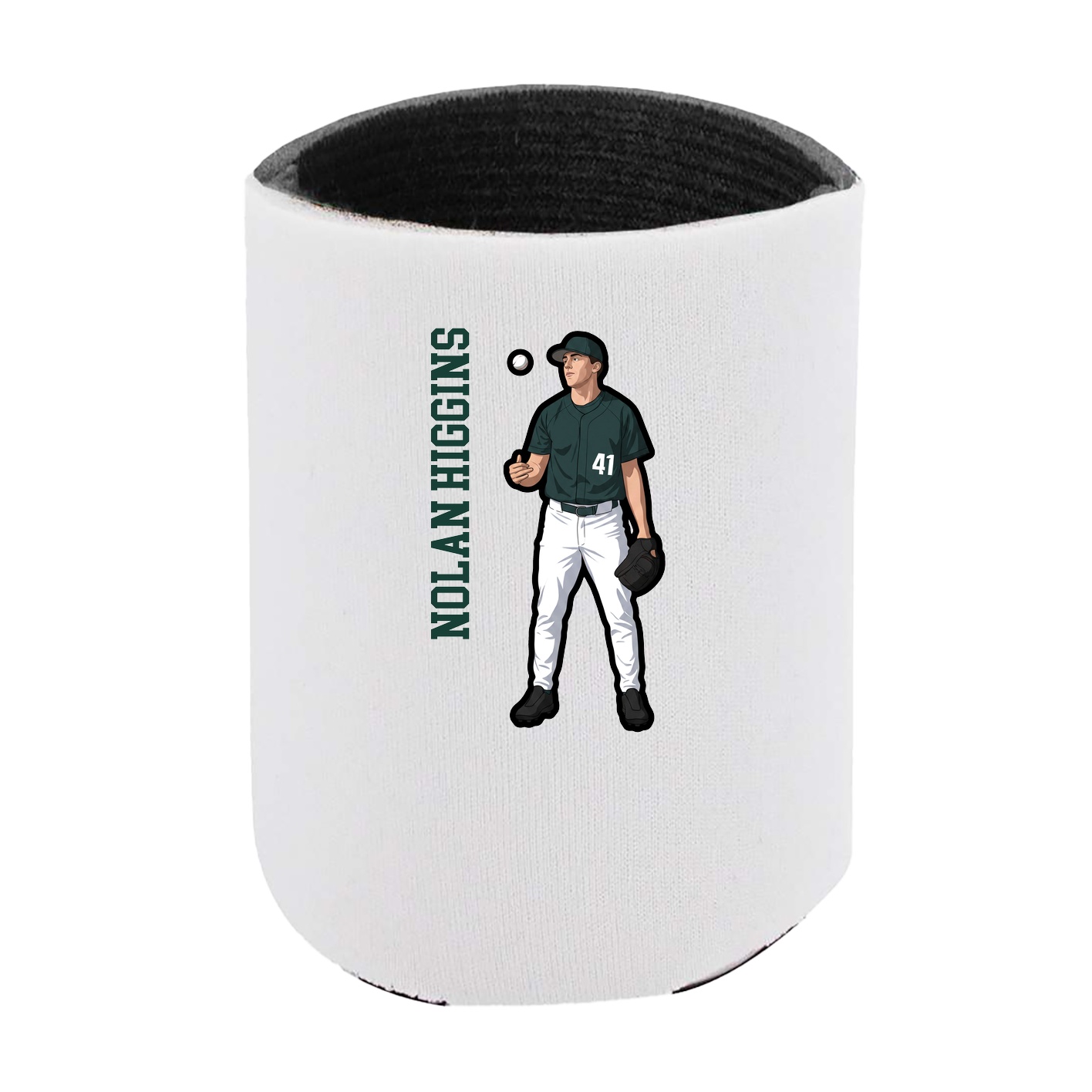 Can Holder — Name Vertical in White