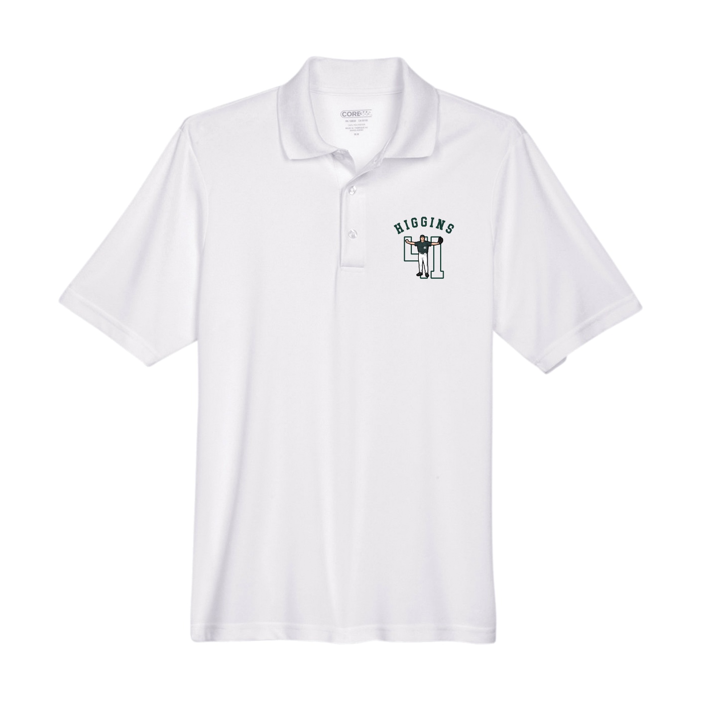 Performance Polo — Shirsey Arch in White