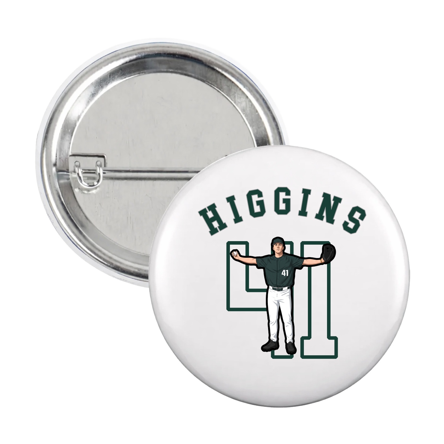 Game Day Button — Shirsey Arch in White