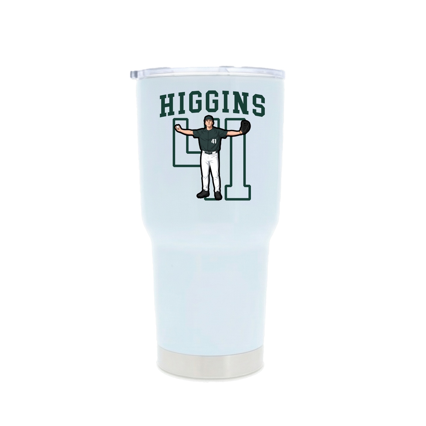 30oz Stainless Steel Tumbler — Shirsey in White