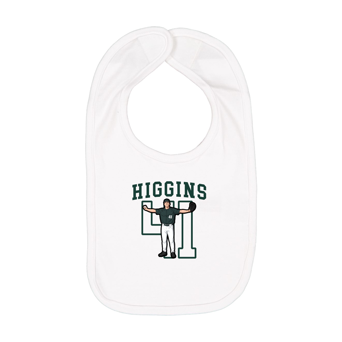 Infant Bib — Shirsey in White