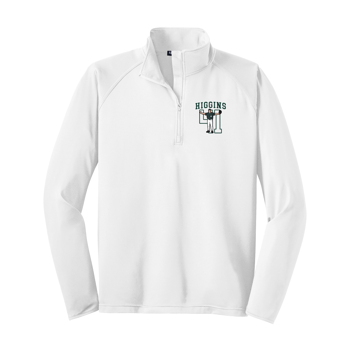 Q-Zip Pullover — Shirsey in White