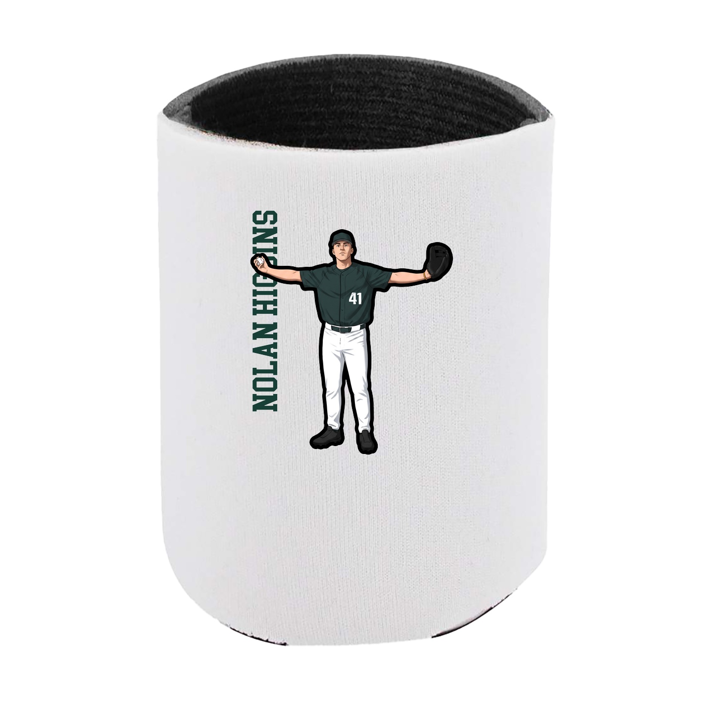 Can Holder — Name Vertical in White