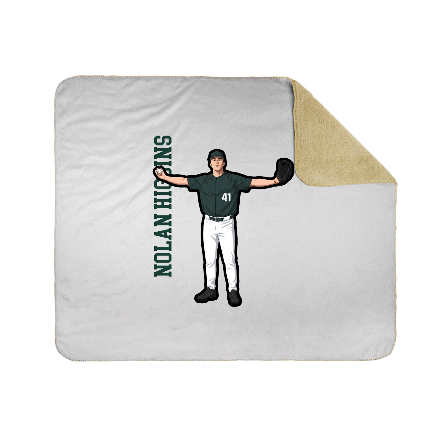 50x60 Sherpa Lined Throw Blanket