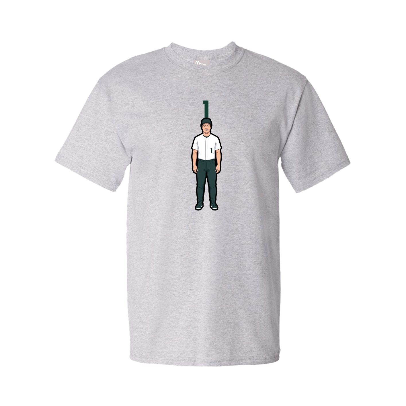 Tee — Number Top in Grey