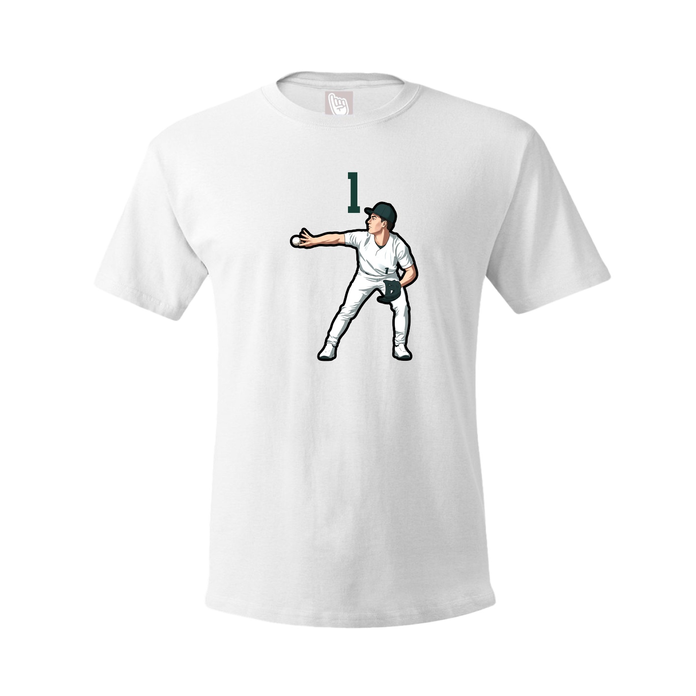Tee — Number Top in White
