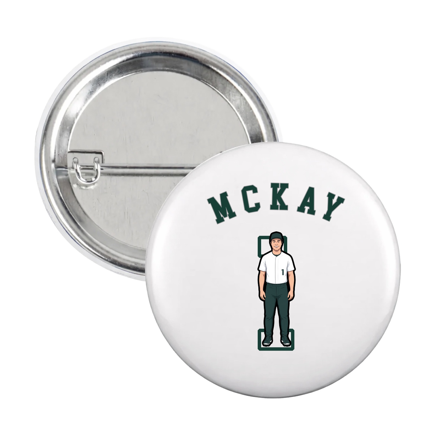 Game Day Button — Shirsey Arch in White
