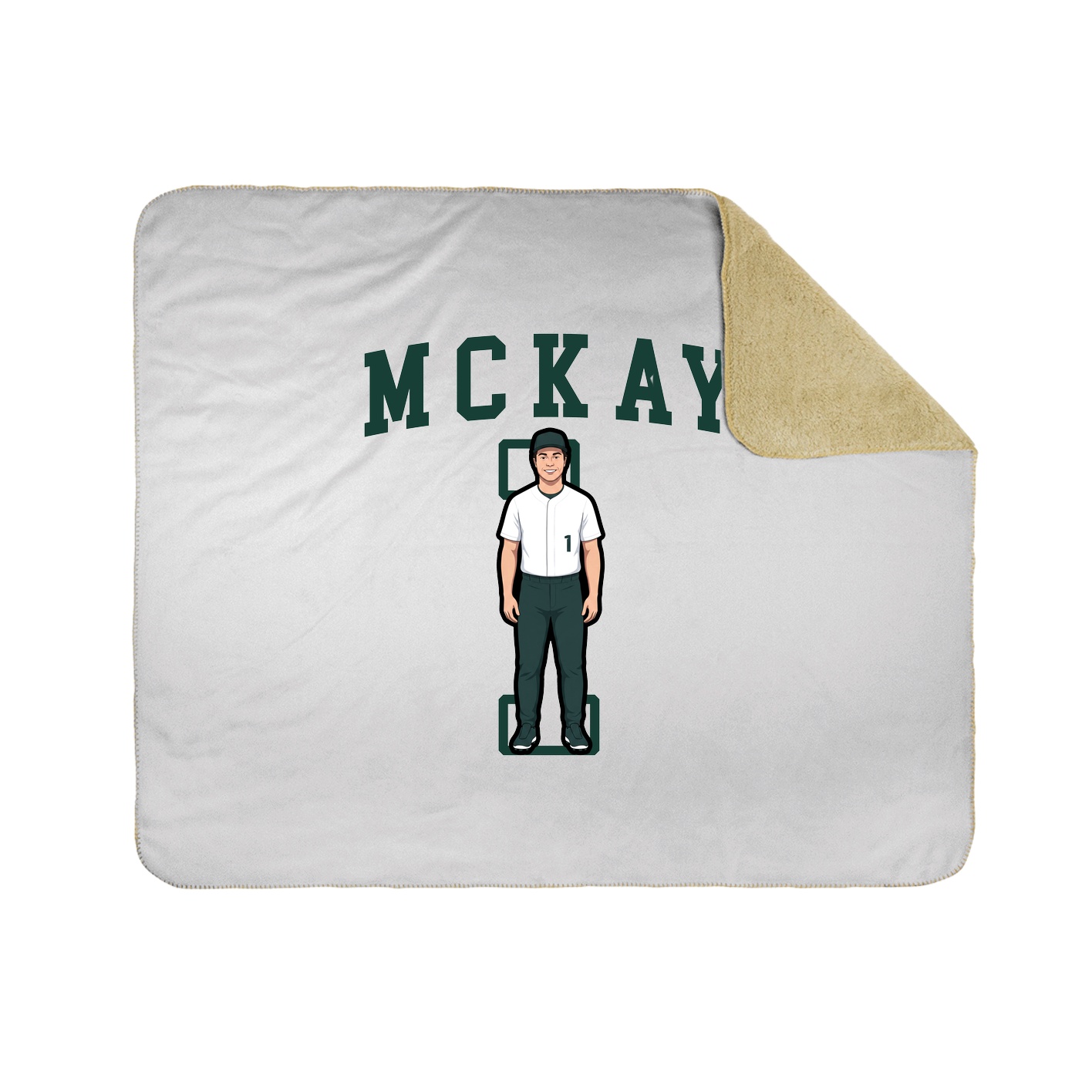 Throw Blanket — Shirsey in White