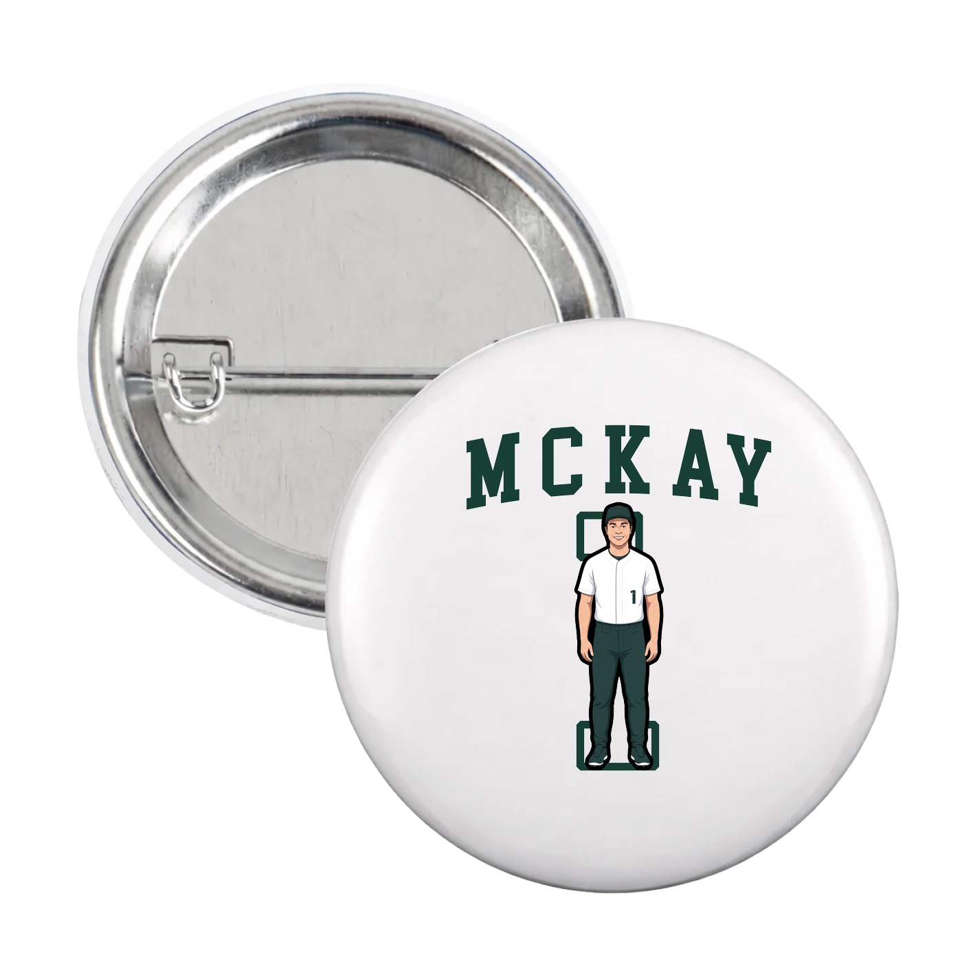 Game Day Button — Shirsey in White