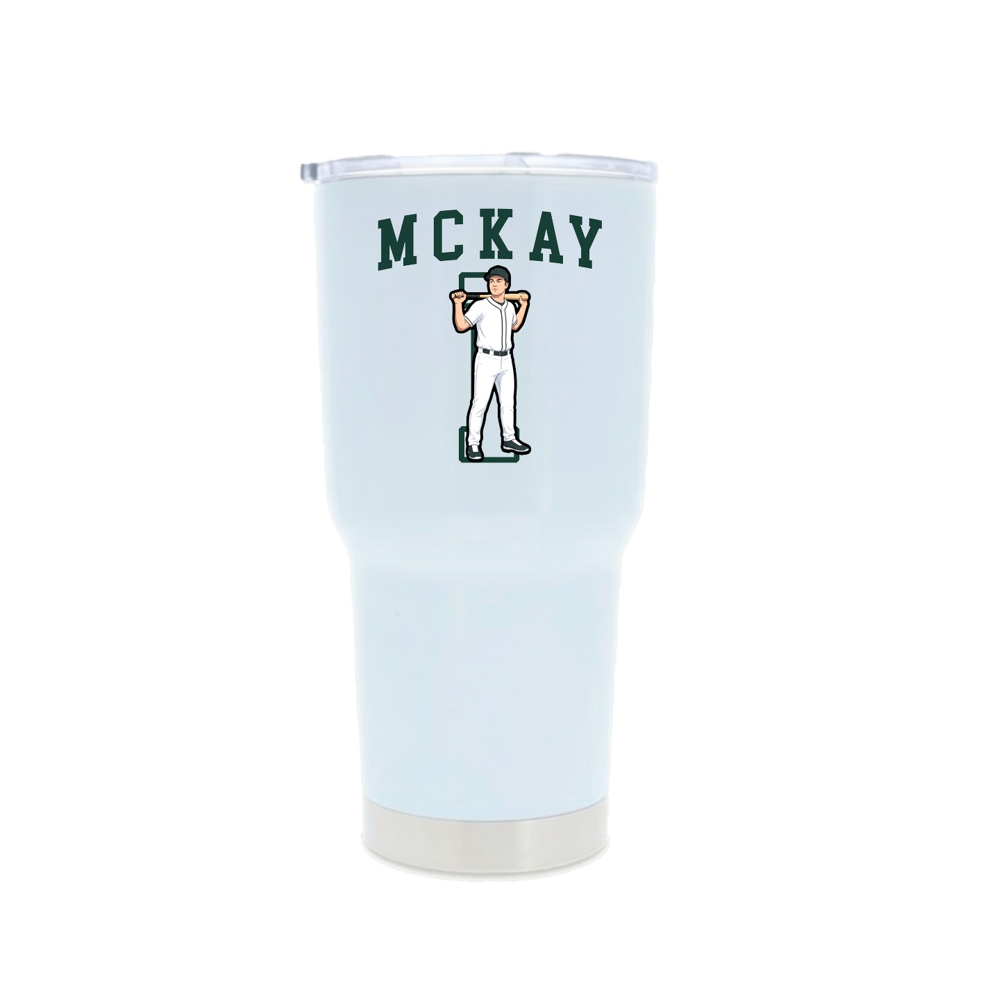 30oz Stainless Steel Tumbler — Shirsey in White