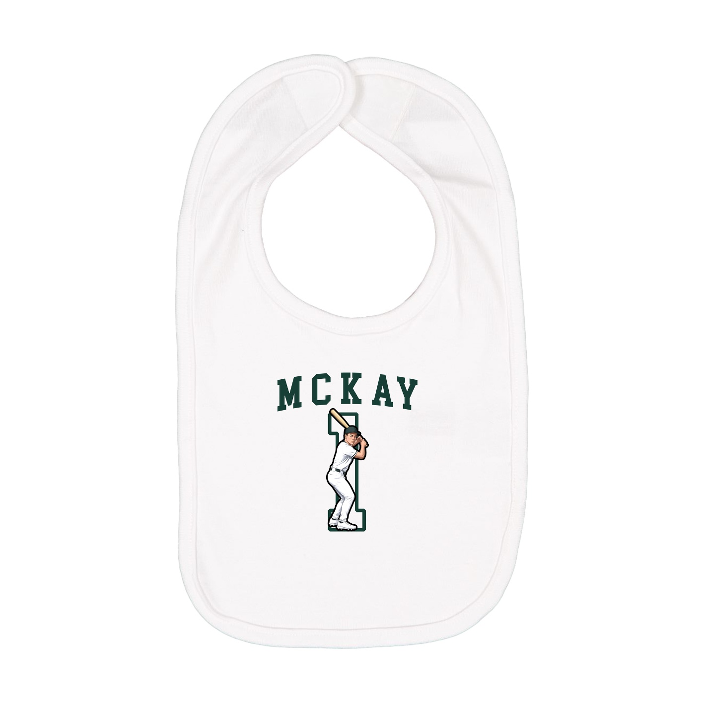 Infant Bib — Shirsey in White