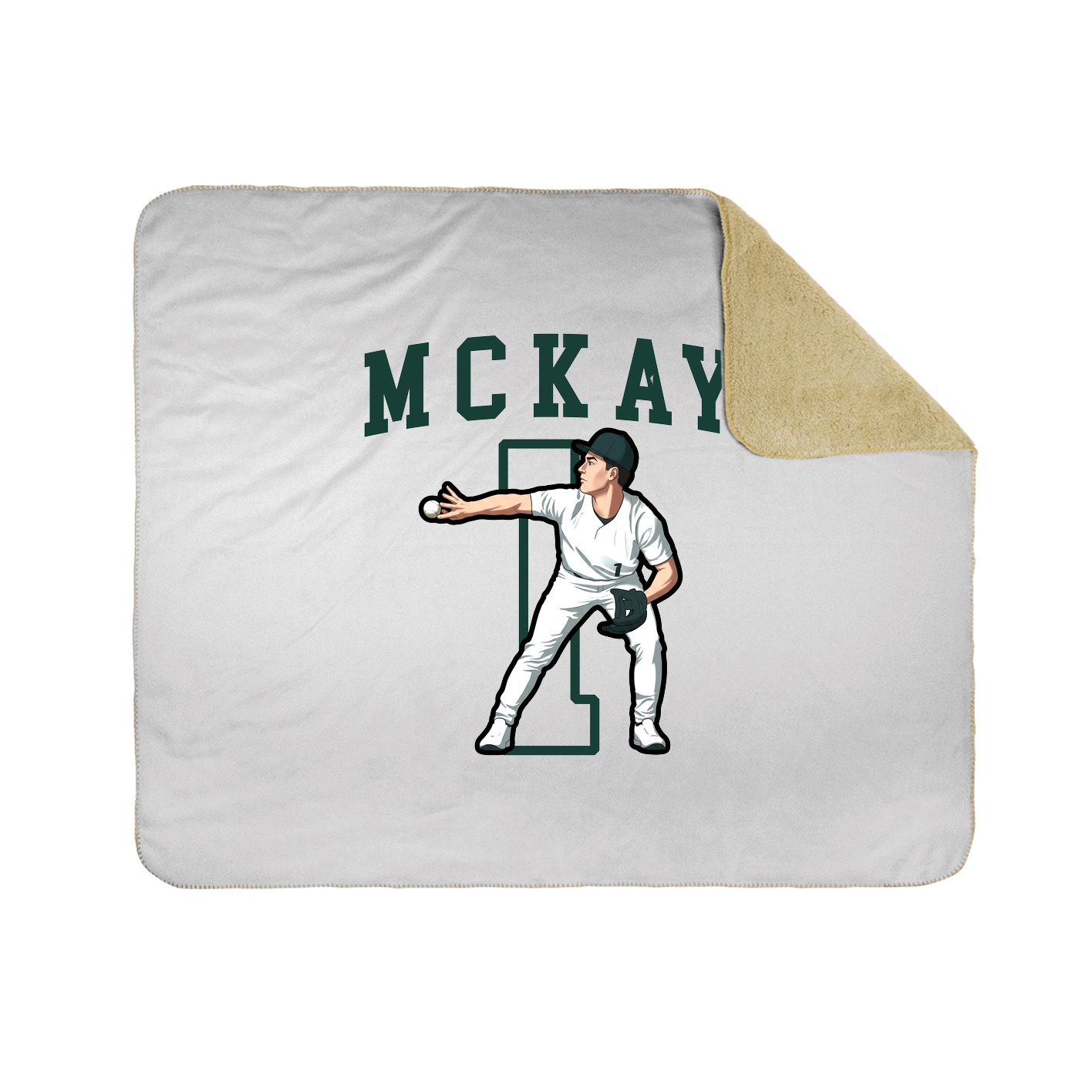 Throw Blanket — Shirsey in White