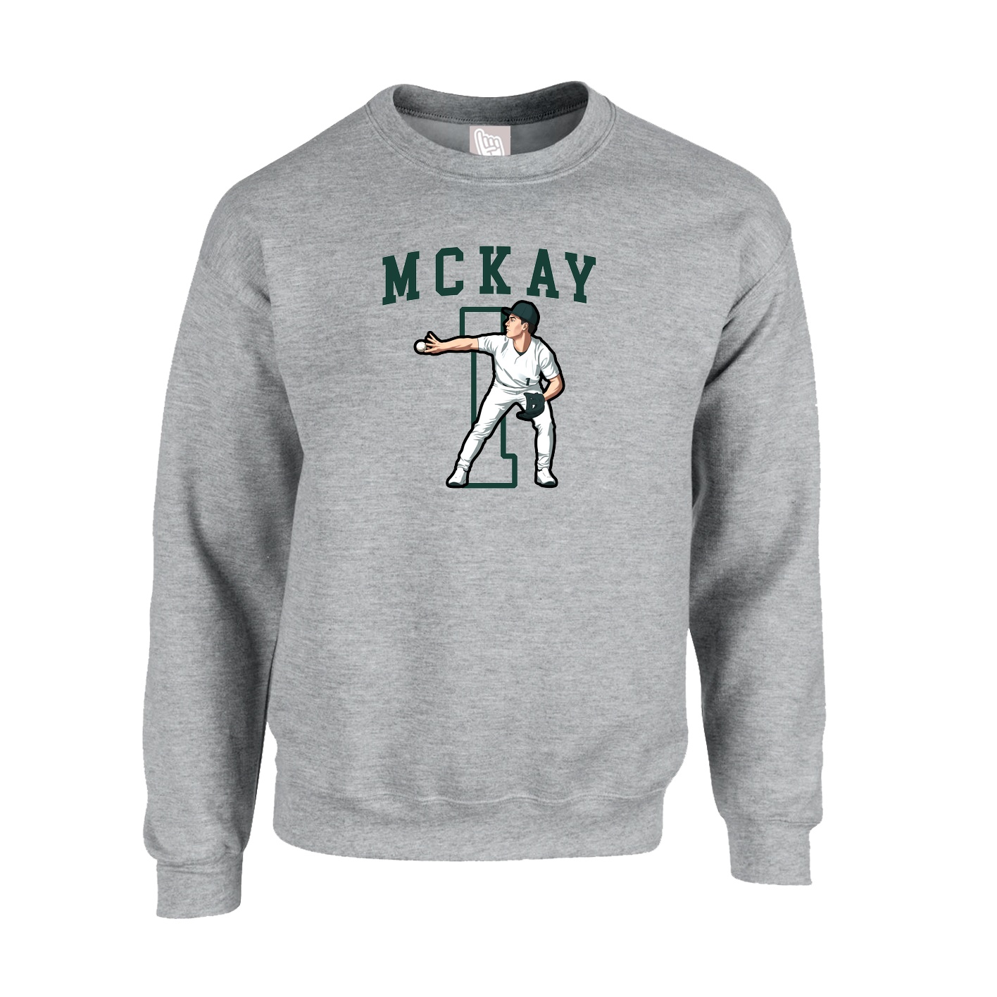 Fleece Crew — Shirsey in Grey