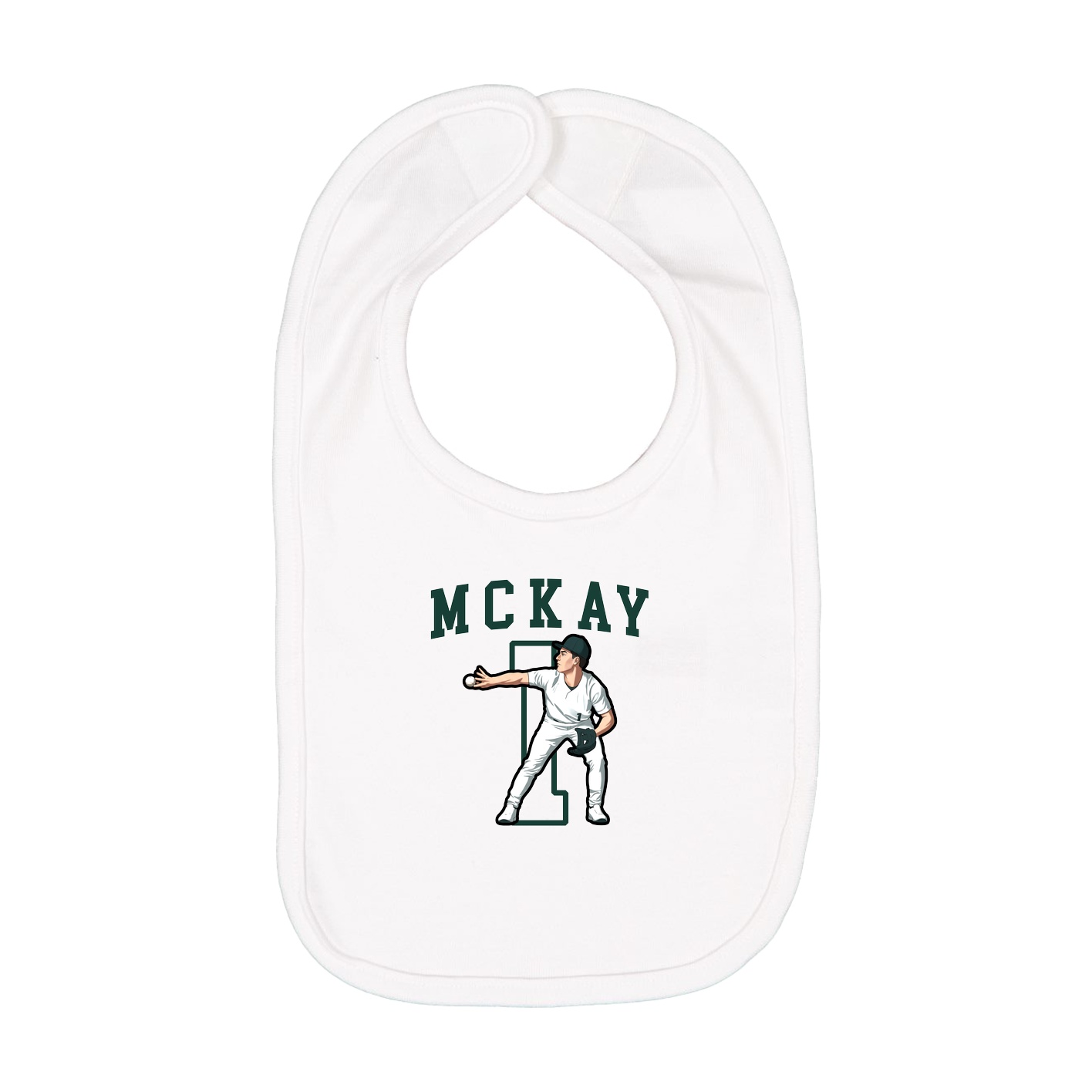 Infant Bib — Shirsey in White
