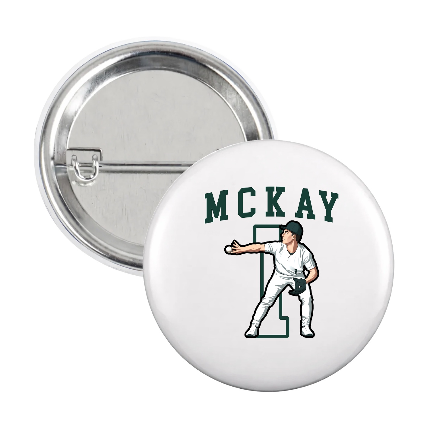 Game Day Button — Shirsey in White