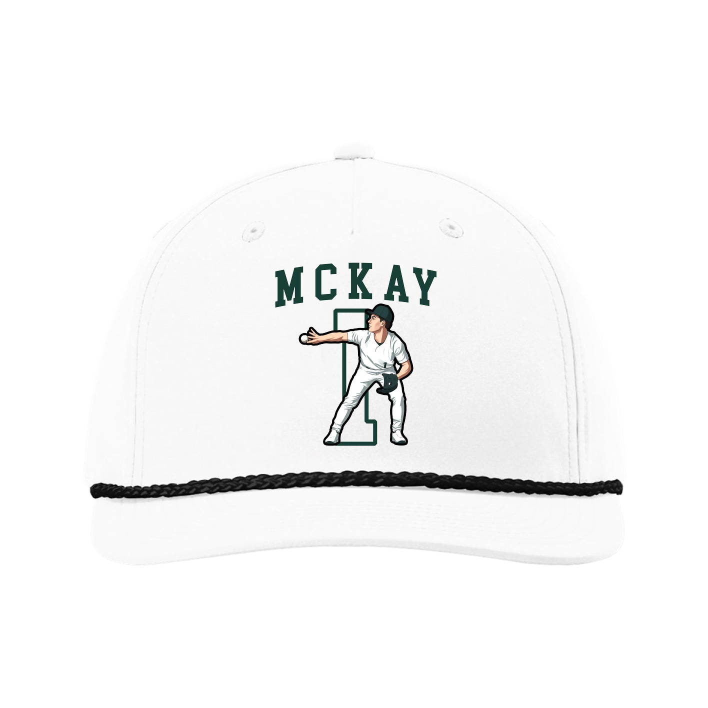 Five-Panel Classic Rope Cap — Shirsey in White
