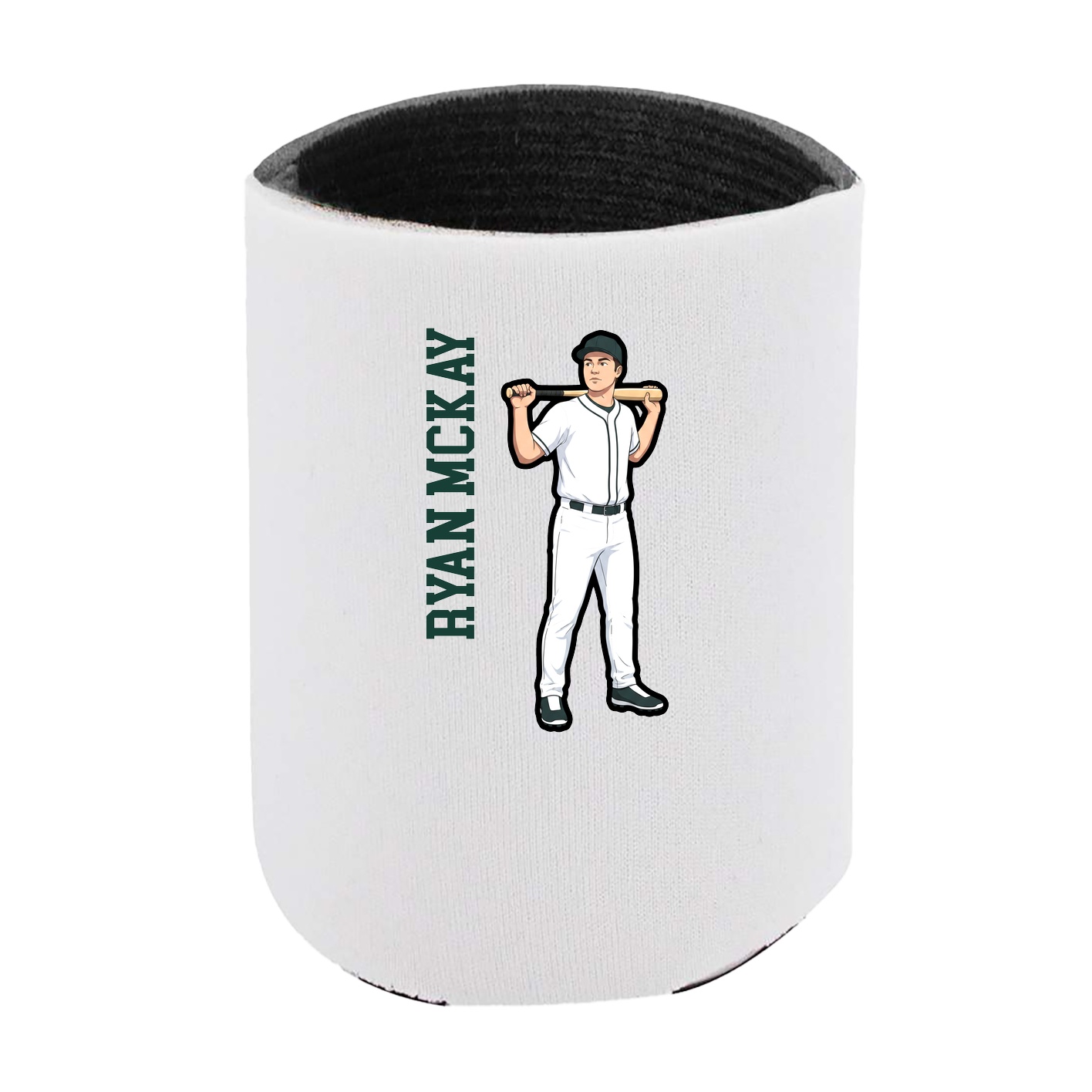 Can Holder — Name Vertical in White