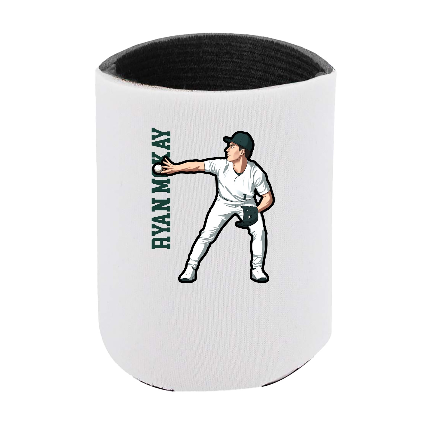 Can Holder — Name Vertical in White