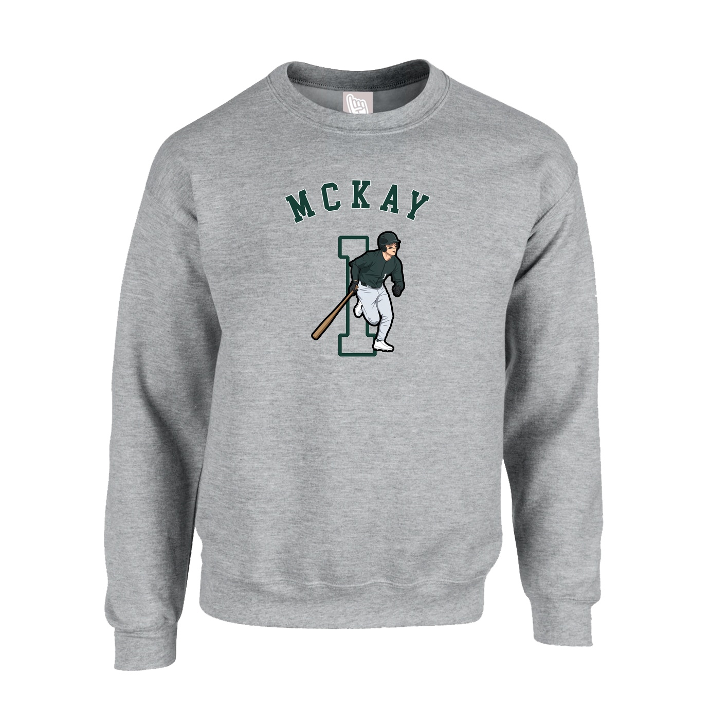 Fleece Crew — Shirsey Arch in Grey