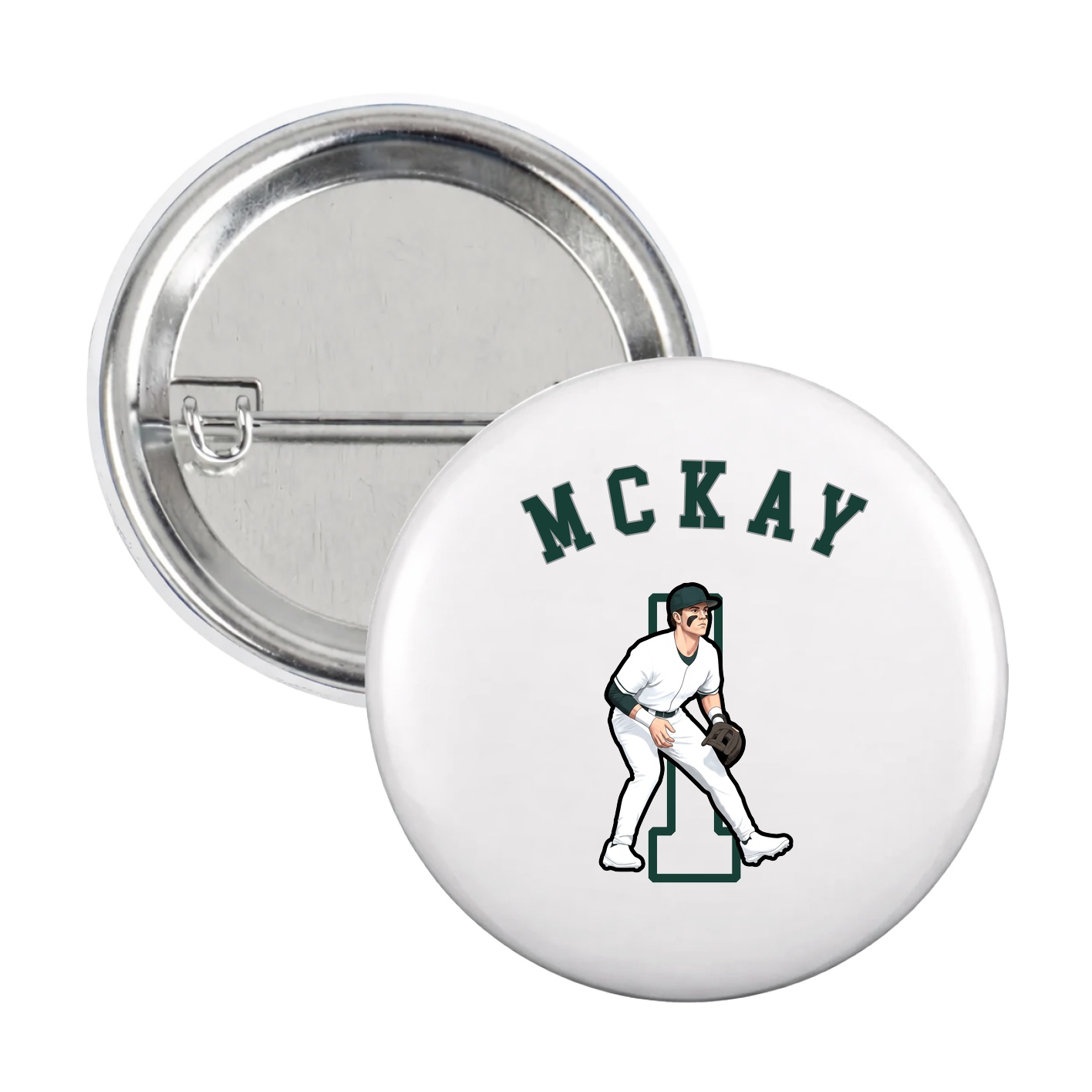 Game Day Button — Shirsey Arch in White