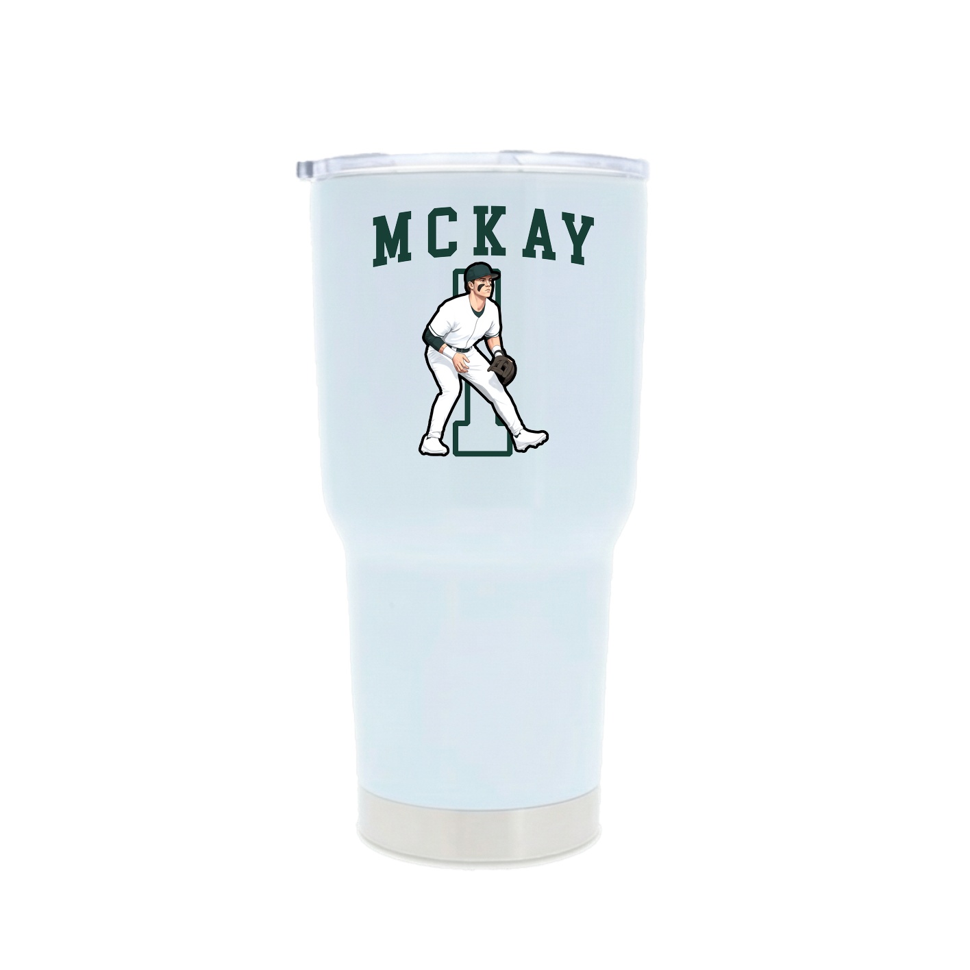 30oz Stainless Steel Tumbler — Shirsey in White