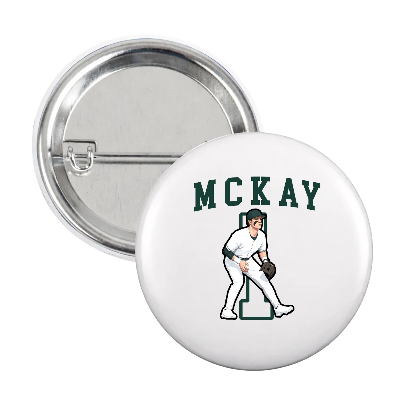Game Day Button — Shirsey in White