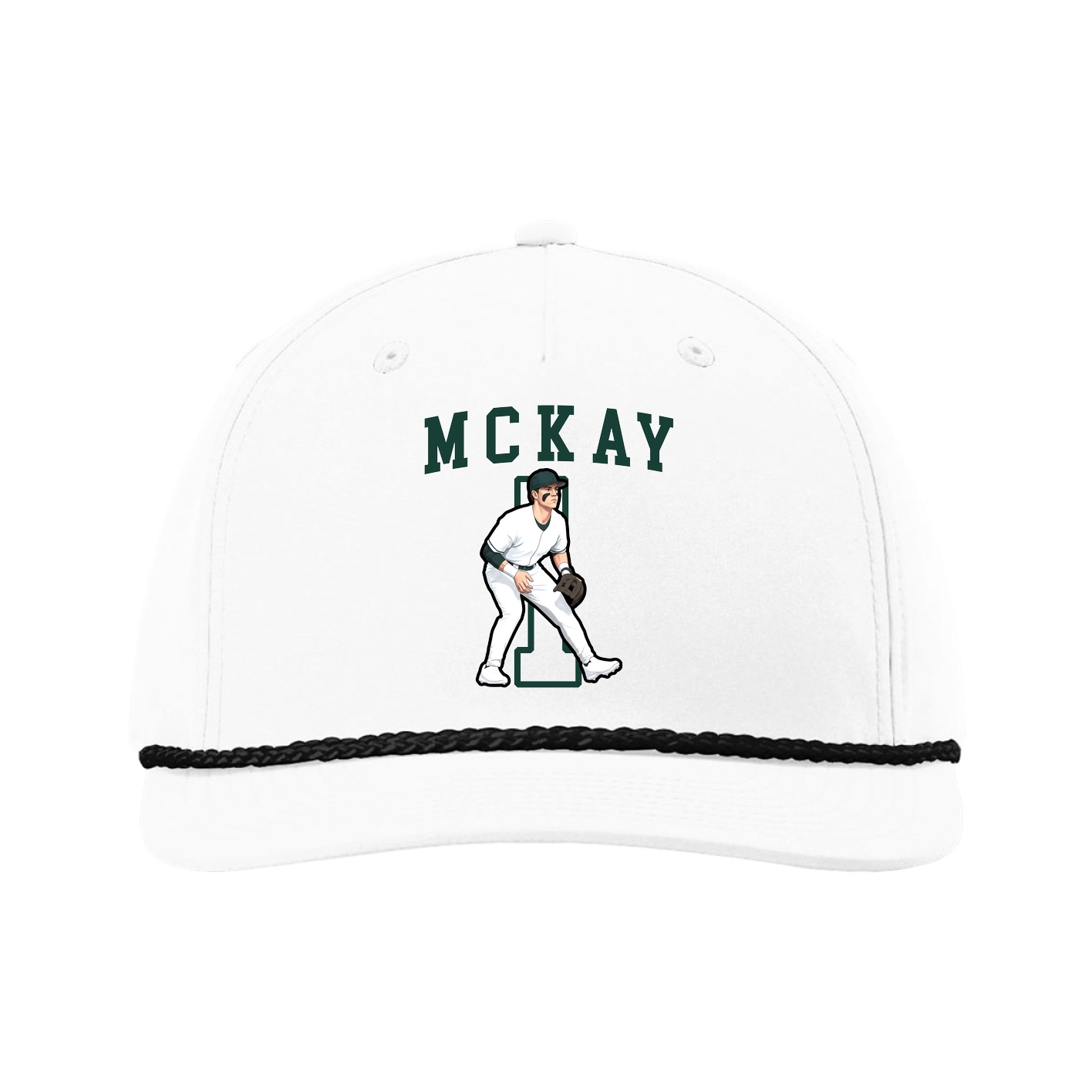 Five-Panel Classic Rope Cap — Shirsey in White
