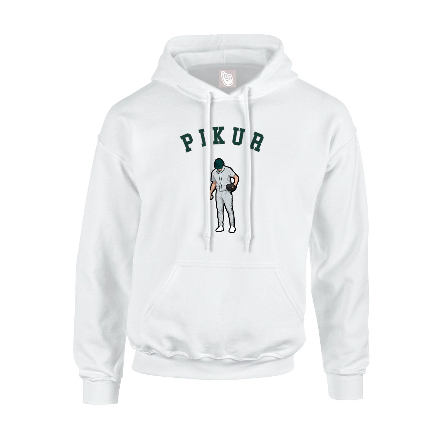 Youth Hoodie — Shirsey Arch in White