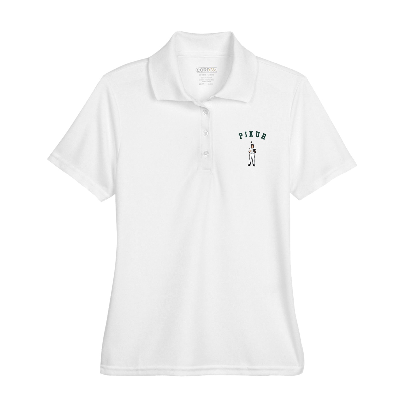 Womens Performance Polo — Shirsey Arch in White
